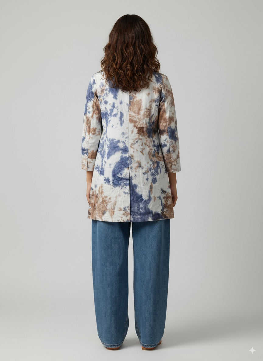 Oasis tie dye coat