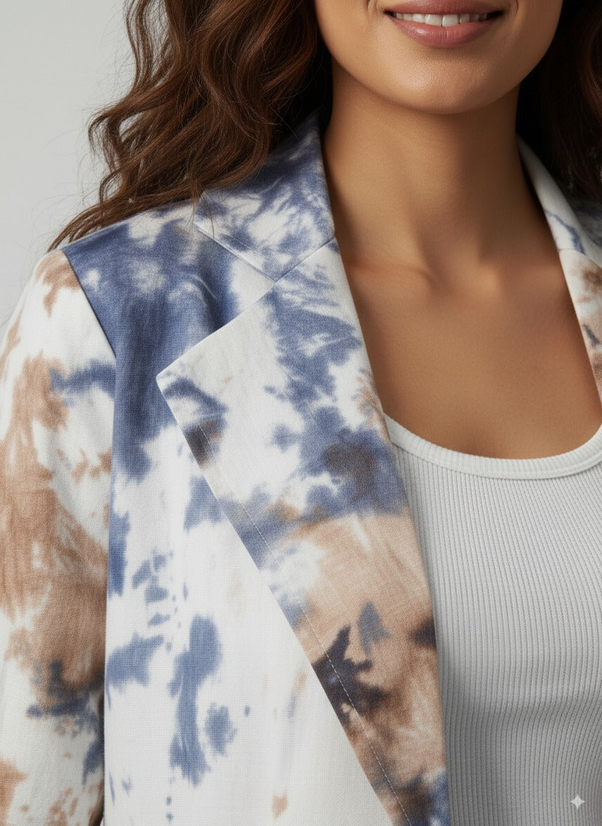 Oasis tie dye coat