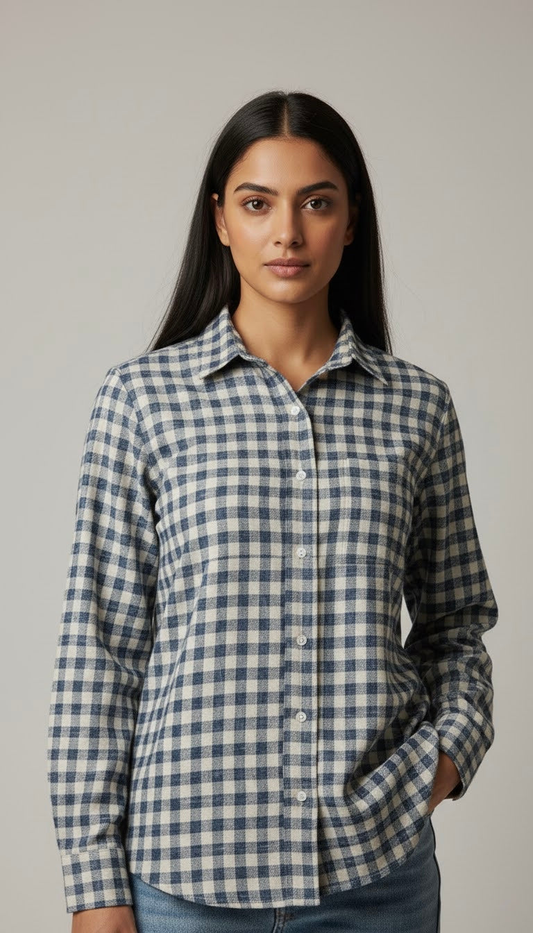 The Navy Check Shirt