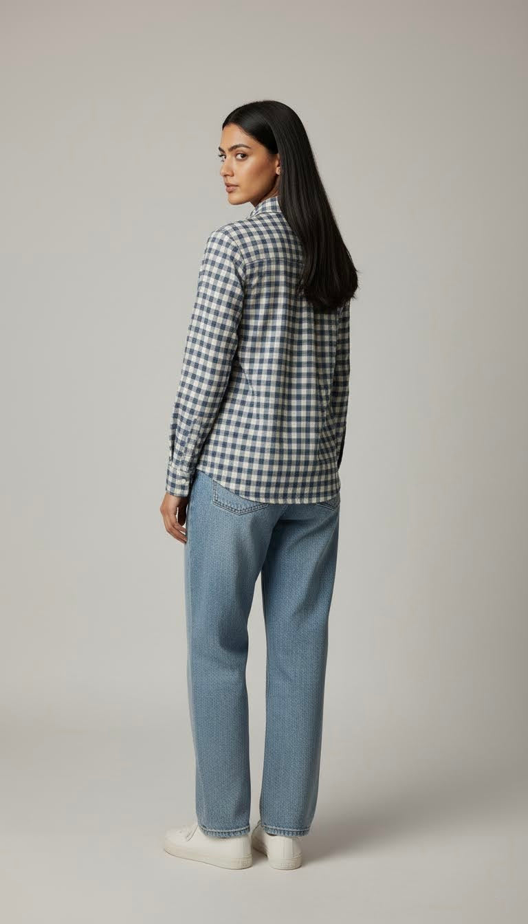 The Navy Check Shirt