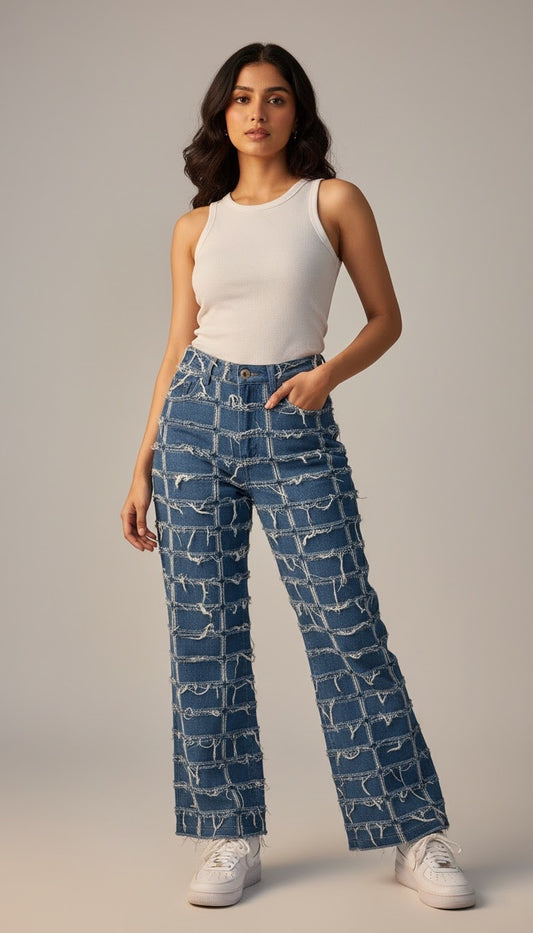 Fray denims