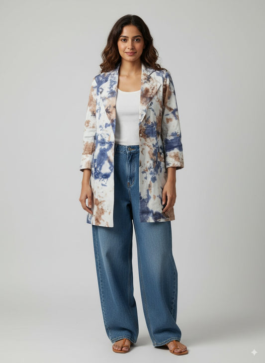 Oasis tie dye coat