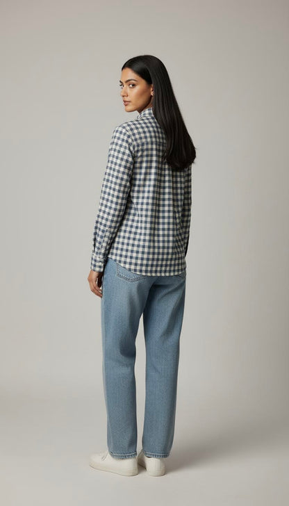 The Navy Check Shirt