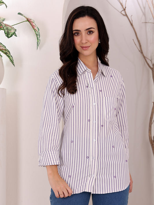 Lilac Hearts shirt